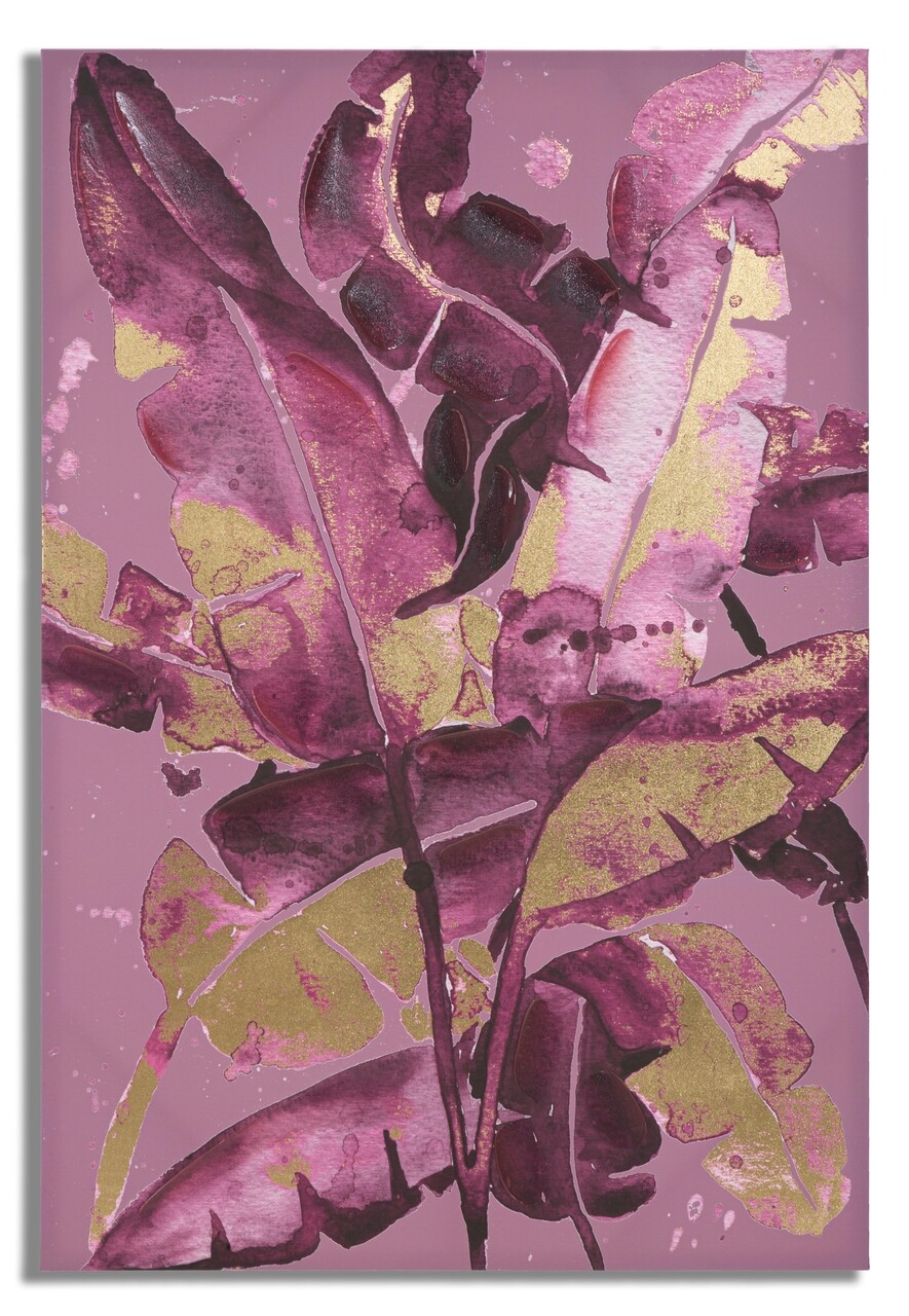 Tablou decorativ Dark Leaves, Mauro Ferretti, 80x120 cm, canvas, multicolor - imagine 7